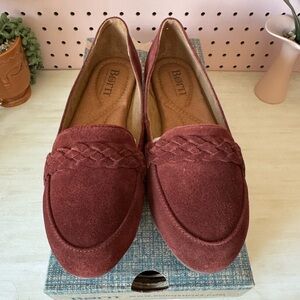 NEW! Born Mirror Suede Loafer Braided Detail
Slip On Flats Rust (brown/red) 7.5